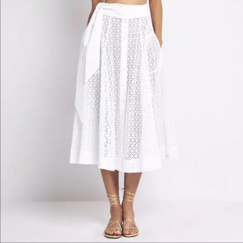 Lisa Marie Fernandez White Eyelet Skirt